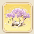 연보라 환상 벚꽃