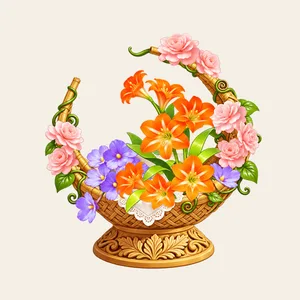 계수나무 환상 채색