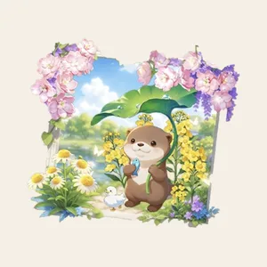 금채 매화 화병